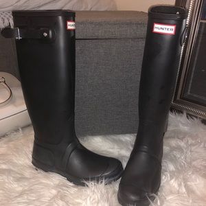 Hunter boots - black matte